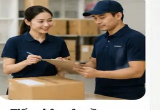 Nhân viên logistics tiếp nhận yêu cầu và ghi nhận thông tin kiện hàng