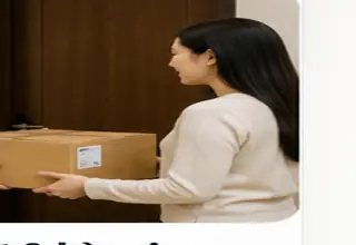 Nhân viên giao kiện hàng cho khách và hoàn tất bàn giao
